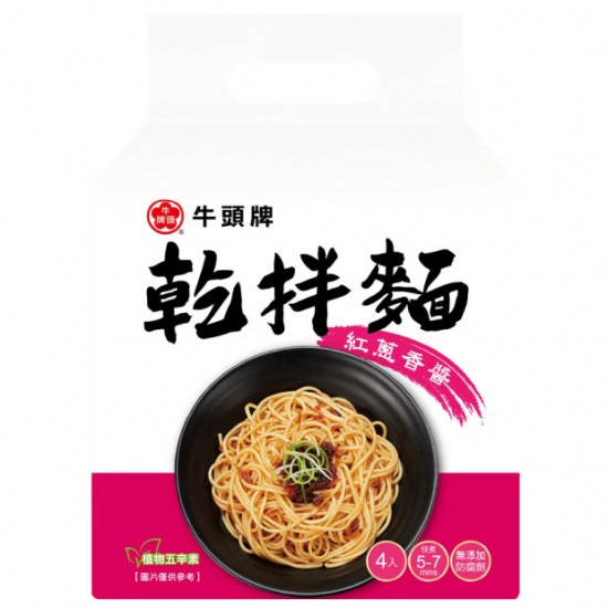 HD17 牛頭牌 乾拌麵 紅蔥香醬 108g x 4入